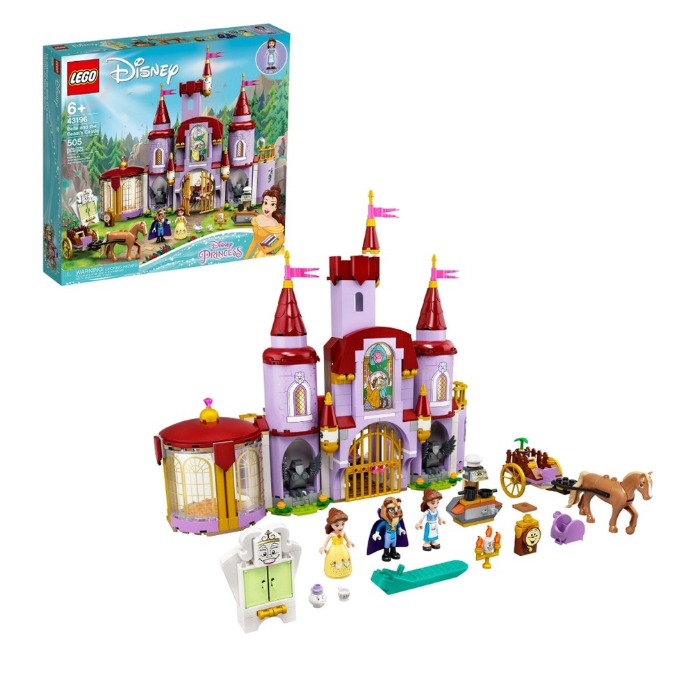 LEGO Disney Belle and the Beast's Castle 43196 Building Toy